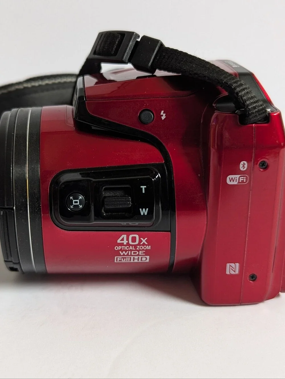Nikon Coolpix B500 16MP Digital Camera Red 40x Optical Zoom 3” LCD Tested W Box